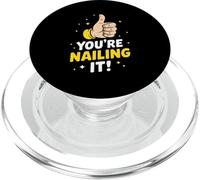 You're Nailing It Thumbs Up Succès de Motivation drôle PopSockets PopGrip pour MagSafe