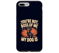 You're Not The Boss of Me Adorable Chien Teckel Saucisse Coque pour iPhone 7 Plus/8 Plus