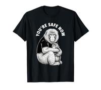 You're Safe Now Snow Monkey T-Shirt Japonais Macaque T-Shirt