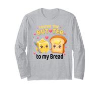 You're The Butter to My Bread Couple Kawaii Manche Longue