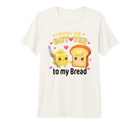 You're The Butter to My Bread Couple Kawaii T-Shirt Haut de Gamme