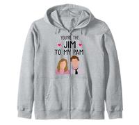 You're The Jim to My Pam Couple Assorti pour la Saint-Valentin Sweat à Capuche