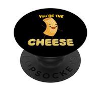 You're The Mac to My Cheese - Cheesy Food Lover Apparel PopSockets PopGrip Adhésif