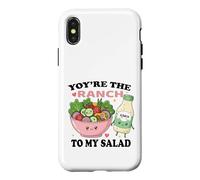 You're The Ranch to My Salad Cute Food Couple Coque pour iPhone X/XS