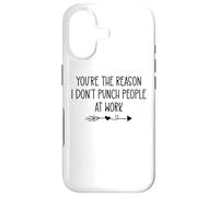 Youre The Reason I Don't Punch People at Work Funny Coworker Coque pour iPhone 17