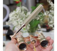 Yourelexit Lorgnette Lunettes d'opéra Mini Compact Léger Intégré Pliable Poignée Réglable avec Chaîne de Cou Vintage Adultes Enfants Femmes en Concert Musique Cinéma