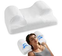 YourFacePillow Oreiller de beauté pour personne dormant sur le dos, oreiller cervical breveté en mousse à mémoire de forme, soutien ergonomique du cou, du dos et des épaules Le sommeil sur le dos