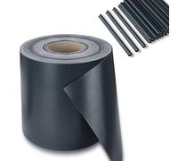 YourGEAR - Bande brise-vue pour panneaux double fil - 50 m x 19 cm - Anthracite RAL 7016 - 450 g/m² - Avec 40 clips - Résistant aux intempéries et facile d'entretien - Idéal pour clôture, jardin et