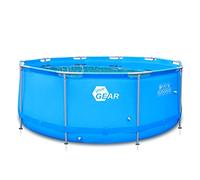 YourGEAR Piscine familiale XL avec cadre en acier, Ø 366 x 122 cm, pour jardin