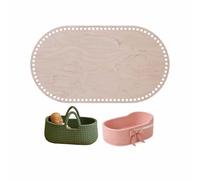 YourHobbyTools Base ovale en bois pour crochet - Fond pour berceaux pour poupées et paniers de moïse pour poupées, convient également à d'autres projets de bricolage, différentes tailles (11 mm, 45 x