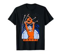 Youri Gagarine T-shirt de propagande vintage Motif espace soviétique T-Shirt