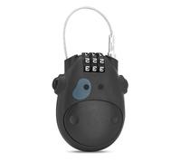 YOURKAY Antivol à câble, portable, compact, à combinaison avec câble métallique, 78 cm, rétractable, avec 3 disques à chiffres, pour vélos, motos, bagages