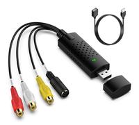 YOURKAY Convertisseur VHS vers Numérique - Vidéo Grabber en DVD Digital pour Mac/PC, Support Windows 10/8/7/Vista/XP/Android