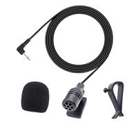 YOURKAY Microphone pour autoradio, Microphone Filaire Portable, Type encliquetable, Adaptateur Universel pour Voiture pour Bluetooth/Stéréo/Radio/DVD/GPS
