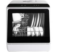 YOURLITE Mini Lave-Vaisselle de Table 3 Couverts,6 Programmes de Lavage,Réservoir d'eau 5L,Double Alimentation en Eau,Séchage PTC,Écran LED,Commande Tactile,Portable,Pour Cuisine,Camping-Cars