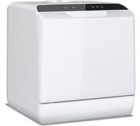 YOURLITE Mini Lave-Vaisselle de table, 5+1 Programmes de lavage, Réservoir 5L ou Branchement Robinet - Sans Installation, Commande Tactile, Grand écran, Convient aux camping-cars et aux appartements