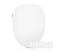 YOURLITE Siège de Bidet électronique, Abattant de Toilette Intelligent, Chauffant avec Veilleuse LED, Désodorisation, économie D'énergie, Séchage à L'air Chaud, Forme V, Blanc