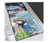 YourName 800x300mm Anime Mouse Pad, Tapis de Souris pour Clavier, Tapis de Souris de Jeu Professionnel Grand XXL étendu avec Base en Caoutchouc de 3mm d'épaisseur, pour Ordinateur PC, Q