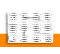 YOUROU Lot de 6 panneaux perforés blancs de 1/2/3/4/6 panneaux muraux à monter soi-même, étagère de rangement pour la maison, le bureau, créer un espace structuré