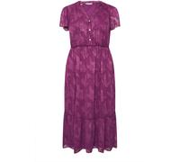 Yours Curve Robe Yours Curve London Floral Burn Out en jacquard Violet EU 54-56 (UK 26-28)