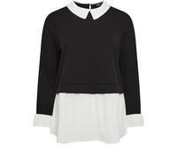 Yours Curve Yours Curve Black 2 In 1 Shirt Top