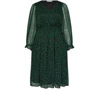 Yours Curve Yours Curve Black/chrome London Dobby Shirred Waist Dress Black/Chrome EU 48 (UK 20)