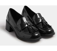 Yours Curve Yours Curve Black Extra Wide Fit Extra Wide Fit Heeled Tassel Loafers Black 8 EU 41