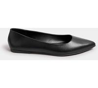 Yours Curve Yours Curve Black Extra Wide Fit Wide Fit Flat Point Pumps