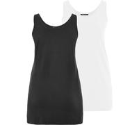 Yours Curve Yours Curve Black Ground Longline Vests 2 Pack