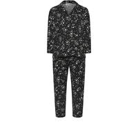 Yours Curve Yours Curve Black Heart Print Soft Touch Pyjama Set