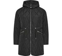 Yours Curve Yours Curve Black Lightweight Diamond Quilted Midi Jacket