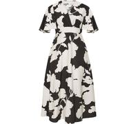 Yours Curve Yours Curve Black London Faux Linen Angel Sleeve Dress Black 18