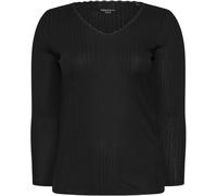 Yours Curve Yours Curve Black Pointelle Thermal Long Sleeve Top