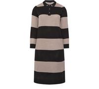 Yours Curve Yours Curve Black Rugby Collar Stripe Dress Black 18-20