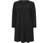 Yours Curve Yours Curve Black Soft Touch Pocket Dress Black 16