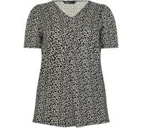 Yours Curve Yours Curve Black & White Abstract Print Swing Top