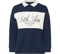 Yours Curve Yours Curve Blue 5th Avenue Rugby Top