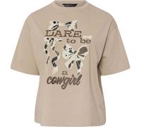 Yours Curve Yours Curve Brown Girls Limited Dare To Be A Cow T-Shirt