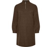 Yours Curve Yours Curve Brown Soft Touch Zip Neck Jumper Dress Brown EU 50-52 (UK 22-24)