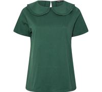 Yours Curve Yours Curve Green Peter Pan Lace Collar Top