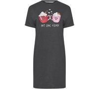 Yours Curve Yours Curve Grey Hot Choc O'Clock Sleep T-Shirt