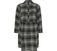 Yours Curve Yours Curve Grey Limited Long Sleeve Mini Check 100% Cotton Shirt Dress Grey EU 44 (UK 16)
