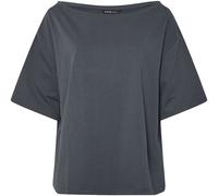 Yours Curve Yours Curve Grey Slash Neck Heavy Weight T-Shirt
