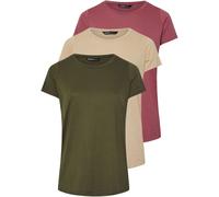 Yours Curve Yours Curve Natural Core Basic Short Sleeve T-Shirts 3 Pack