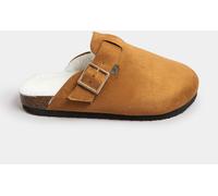 Yours Curve Yours Curve Natural Extra Wide Fit Faux Fur Lined Clogs Natural 6 EU 39