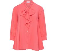 Yours Curve Yours Curve Pink Tie-Neck Gather Blouse