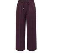 Yours Curve Yours Curve Red Pull On Seam Front Woven Wide Leg Trousers