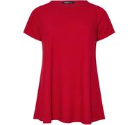 Yours Curve Yours Curve Red Ribbed Swing Top