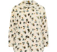 Yours Curve Yours Curve White Button Through Floral Fleece