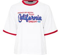Yours Curve Yours Curve White Limited California Ringer T-Shirt